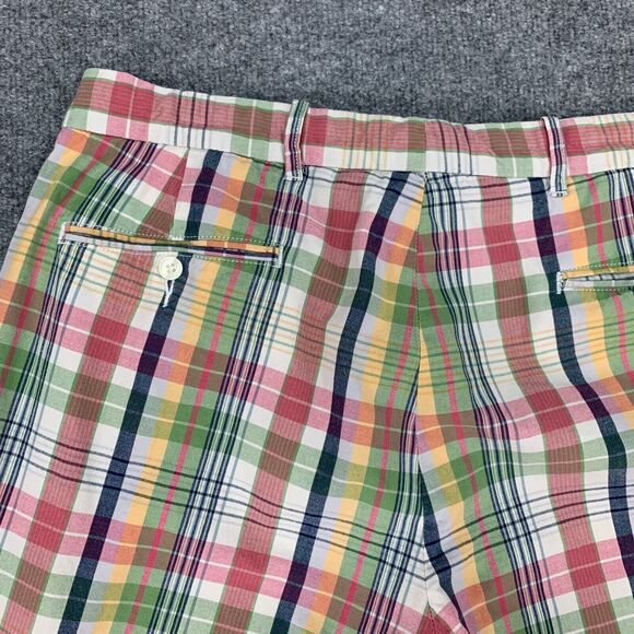 Polo Ralph Lauren Sportswear Shorts Mens 36 Colorful Plaid Cotton Flat Front - Picture 8 of 14